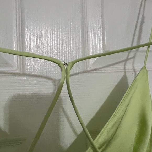 Zara Dresses Zara Lime Green Dress Poshmark